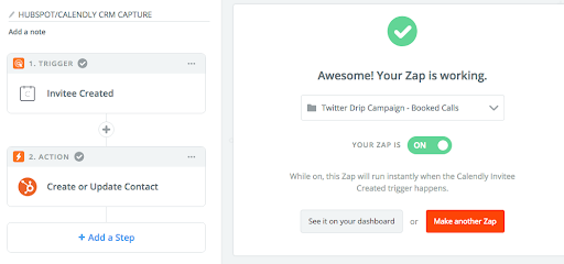 Zap is working - Zapier to improve automated drip email campaigns on NoCodeDev