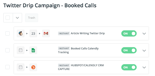 Zapier to Improve Auto Email Drip Campaigns on NoCodeDev - Twitter Drip Campaign